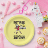 ゴルフ退職したはもうゴルファーを悩ませない ペーパープレート (パーティー)