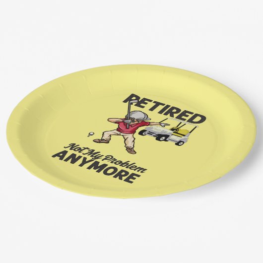 ゴルフ退職したはもうゴルファーを悩ませない ペーパープレート (アングル)