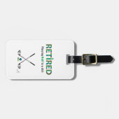 ゴルフ退職したは仕事だ、ゴルフクラブだカッコいい。 ラゲッジタグ (正面横)