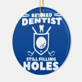 ゴルフ退職したゴルファーの穴を埋める歯科医 セラミックオーナメント (左)