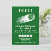 ゴルフ退職したフロントティーリフシフィック退職パーティー 招待状 (スタンド正面)