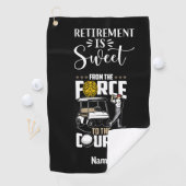 ゴルフ退職した警察官ゴルファー退職 ゴルフタオル (インサイチュ)