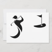 ゴルフ退職した選手のモダンスイング 招待状 (裏面)