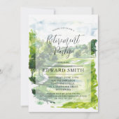 ゴルフ退職パーティの招待状 招待状 (正面)