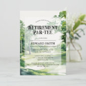 ゴルフ退職パーティの招待状 招待状 (スタンド正面)