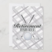 ゴルフ退職パーティの招待状 招待状 (裏面)