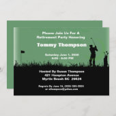 ゴルフ退職招待状 招待状 (正面/裏面)