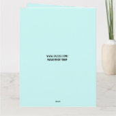 ゴルフ退職者グリーティングカード サンキューカード (裏面)