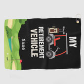 ゴルフ退職車 ゴルフタオル (横)