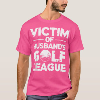 ゴルフ連盟の妻おもしろいゴルフの夫の妻ギフト Tシャツ
