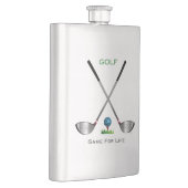 ゴルフ遊のゴルフは私の仕事 フラスク (右)