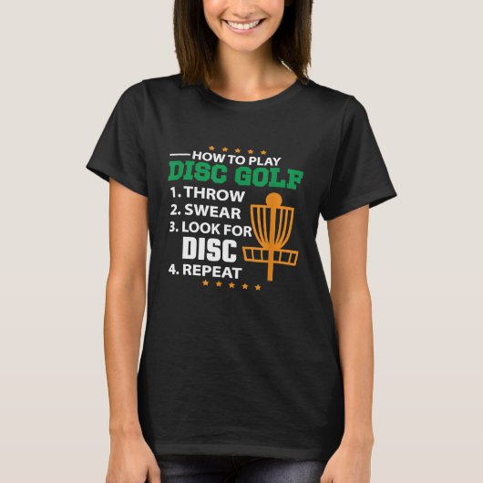 ゴルフ遊ディスク・ゴルフ愛好家Tシャツのディスク方法 Tシャツ (正面)