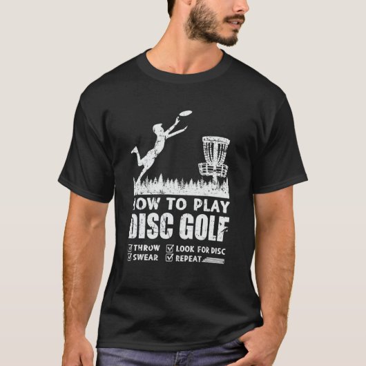ゴルフ遊フリスビーゴルフのディスク方法 Tシャツ (正面)
