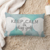 ゴルフ遊引用文青白 ランバークッション (ブランケット)