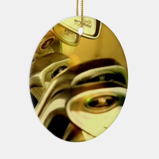 ゴルフ運転者のオーナメント セラミックオーナメント (右)