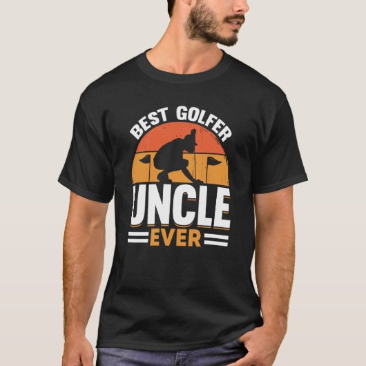ゴルフ選手コーチゴルファー叔父1 Tシャツ (正面)