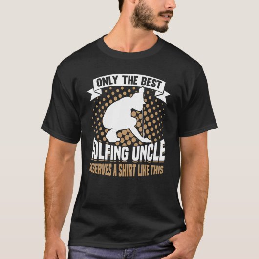 ゴルフ選手コーチゴルファー叔父1 Tシャツ (正面)