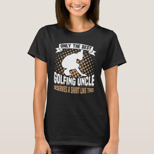 ゴルフ選手コーチゴルファー叔父1 Tシャツ (正面)