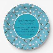 ゴルフ部材カスタムパーティー紙プレート ペーパープレート (正面)
