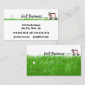 ゴルフ関連のビジネスカート，ターフ，用品 名刺