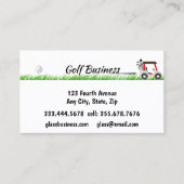 ゴルフ関連のビジネスカート，ターフ，用品 名刺 (正面)