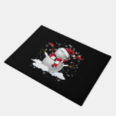 ゴルフ雪だるまインクリスマスホリデー ドアマット (アングル)