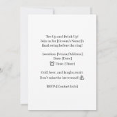 ゴルフ面白い言葉 独身ゴルファーへ 招待状 (裏面)