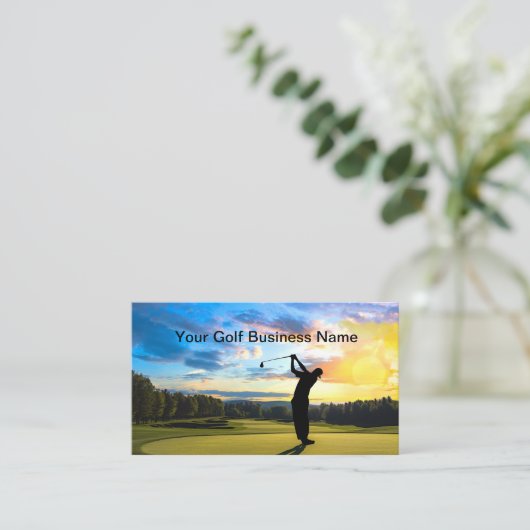 ゴルフ風光明媚な名刺 名刺 (スタンド正面)