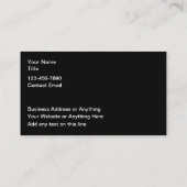 ゴルフ風光明媚な名刺 名刺 (裏面)