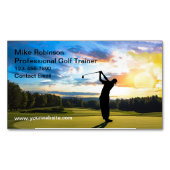 ゴルフ風光明媚な磁気名刺 マグネット名刺 (正面)