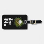 ゴルフ食べスリーゴルフリピート ラゲッジタグ (正面横)