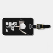 ゴルフ食べスリーゴルフリピート ラゲッジタグ (正面横)