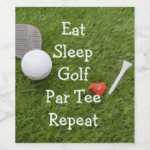 ゴルフ食べスリープパーTeeゴルフリピート ワインラベル