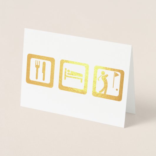 ゴルフ食べファナティックのためのスリープゴルフ 箔カード (正面)