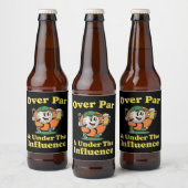ゴルフ飲み会はオーバーパーの愉しみ ビールラベル (ボトル)