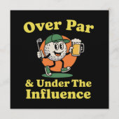 ゴルフ飲み会はオーバーパーの愉しみ 招待状 (正面)