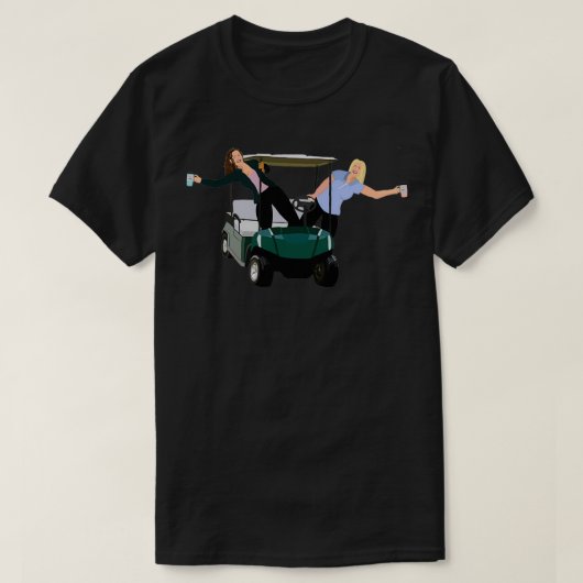 ゴルフ飲カート Tシャツ (デザイン正面)