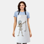 ゴルフ骨格 エプロン (着用した状態)