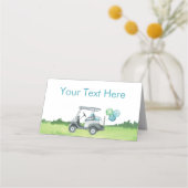 ゴルフ魅力的テーマ食品ラベル プレイスカード (正面)