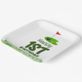 ゴルフ1歳のゴルフ選手の誕生日1年 ペーパープレート (傾斜あり)