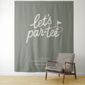 ゴルフ1歳の誕生日バナー Let's Par-tee タペストリー (インサイチュ)