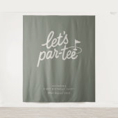 ゴルフ1歳の誕生日バナー Let's Par-tee タペストリー (正面)