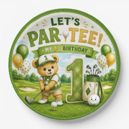 ゴルフ1歳の誕生日パーティー ペーパープレート