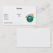 ゴルフ19ホール飲み物のタイムユーモア 名刺 (正面/裏面)