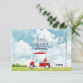 ゴルフ1stバースデーゴルフパーティー サンキューカード (スタンド正面)