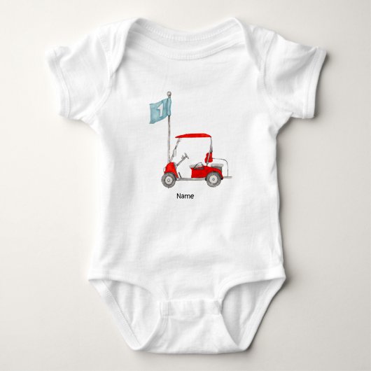 ゴルフ1stバースデーゴルフパーティー ベビーボディスーツ (正面)