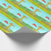 ゴルフ1st誕生日かわいいテーマ ラッピングペーパー (角)