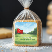 ゴルフ1st誕生日パーティーホールインワン スクエアシール