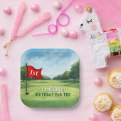 ゴルフ1st誕生日パーティーホールインワン ペーパープレート (パーティー)