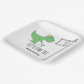 ゴルフ1st誕生日恐竜ゴルフLET's tee ペーパープレート (傾斜あり)